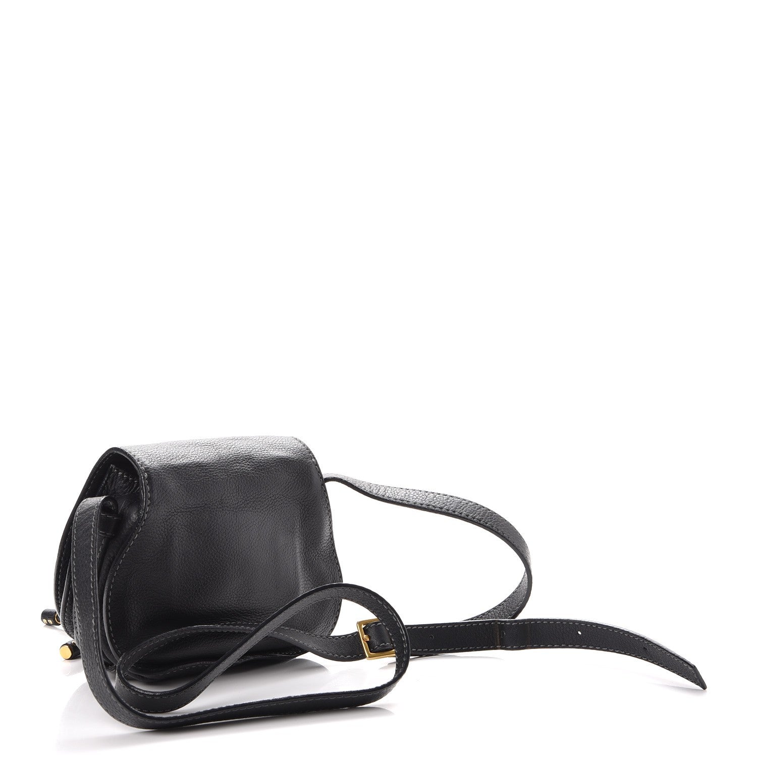 Chloe Calfskin Mini Marcie Round Crossbody Bag Black 3 of 11