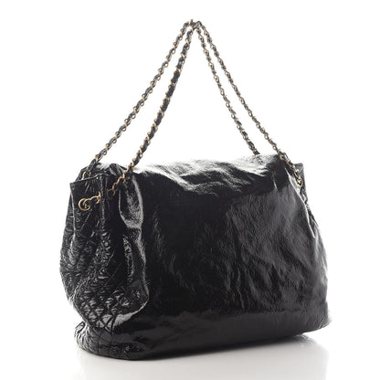 Chanel Vinyl XXL Rock and Chain Flap Black 3 of 9
