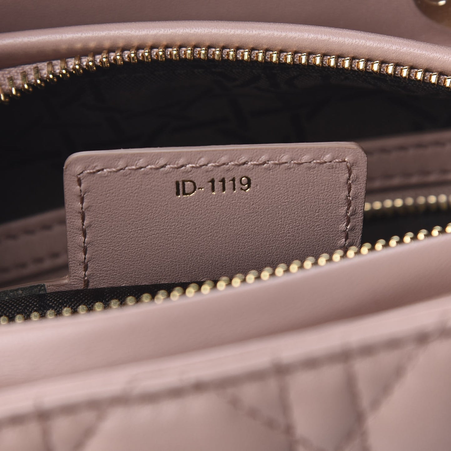 Lambskin Cannage Medium Lady Dior Bois de Rose
