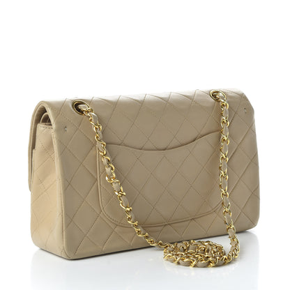 Chanel Lambskin Quilted Medium Double Flap Beige 3 of 14