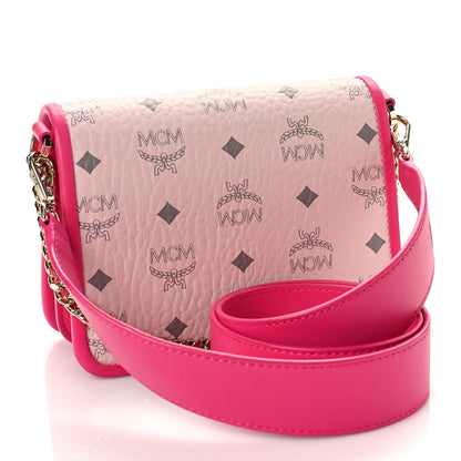 MCM Visetos Mini Patricia Satchel Pink 3 of 8