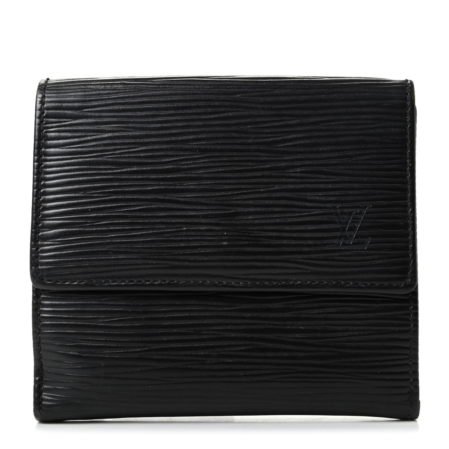 Louis Vuitton Epi Elise Wallet Black 1 of 8