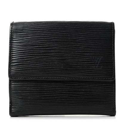 Louis Vuitton Epi Elise Wallet Black 1 of 8