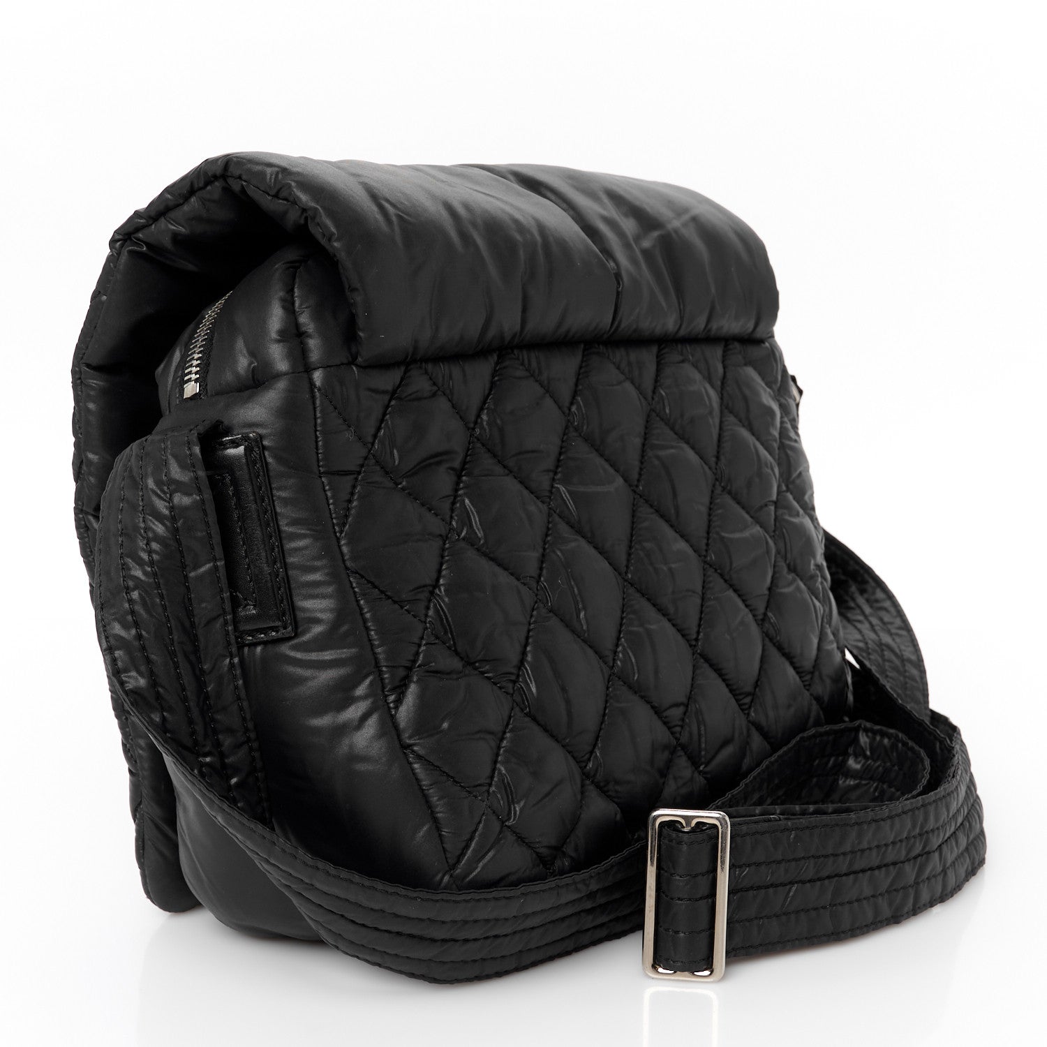 Chanel Nylon Small Coco Cocoon Messenger Bag Black 3 of 11
