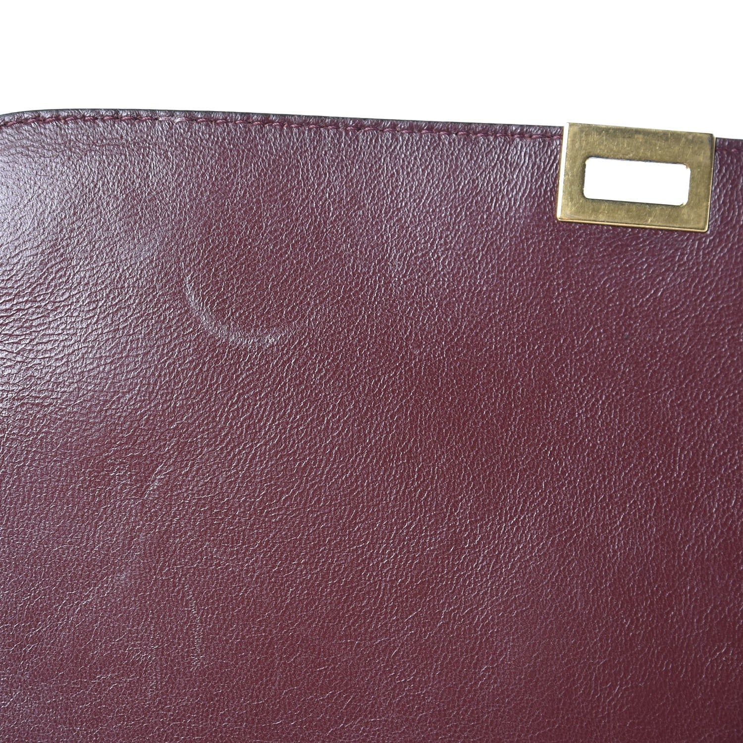 Celine Smooth Calfskin Suede Medium Tri-Color Trapeze Burgundy 8 of 21