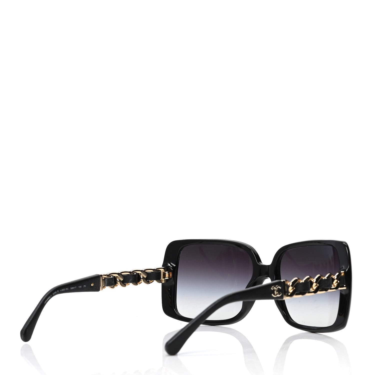 Chanel Acetate Chain Sunglasses 5208-Q Black 4 of 5