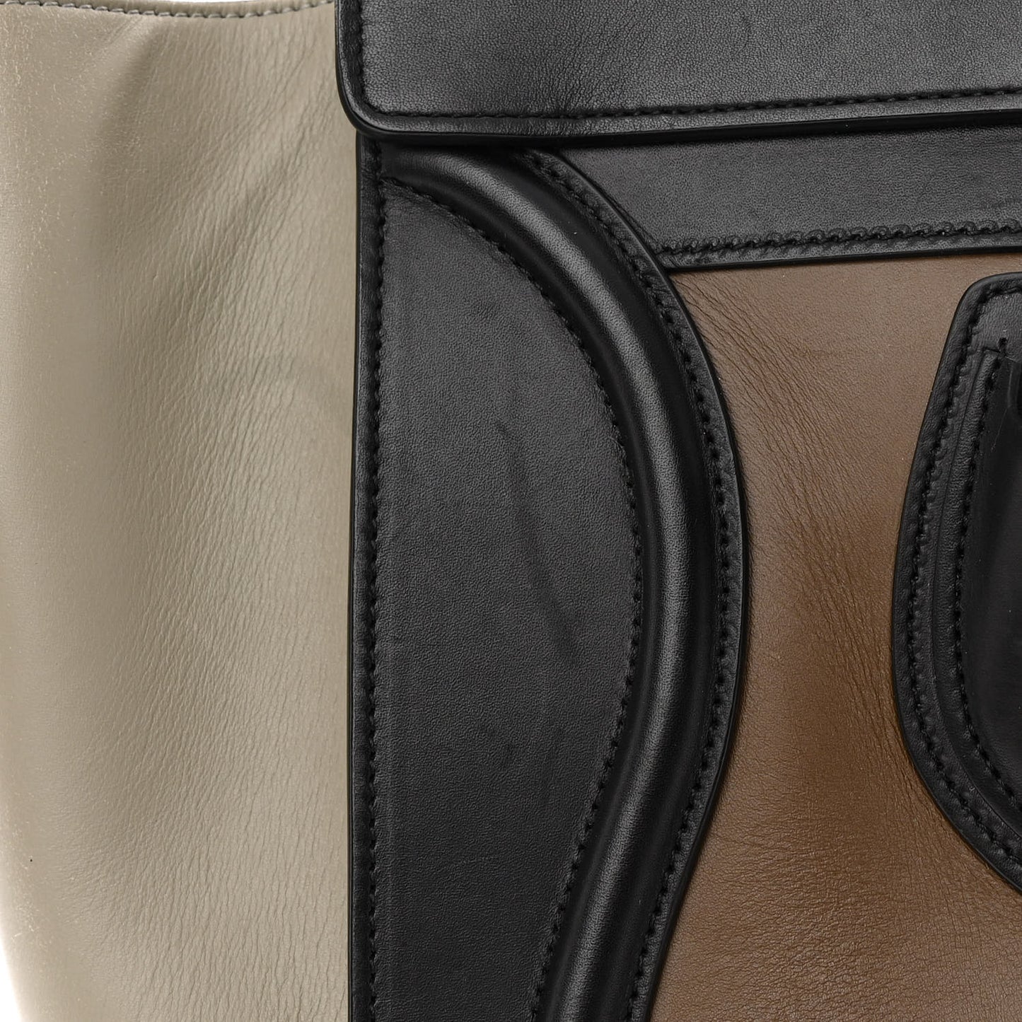 Satin Calfskin Tri-Color Luggage Multicolor