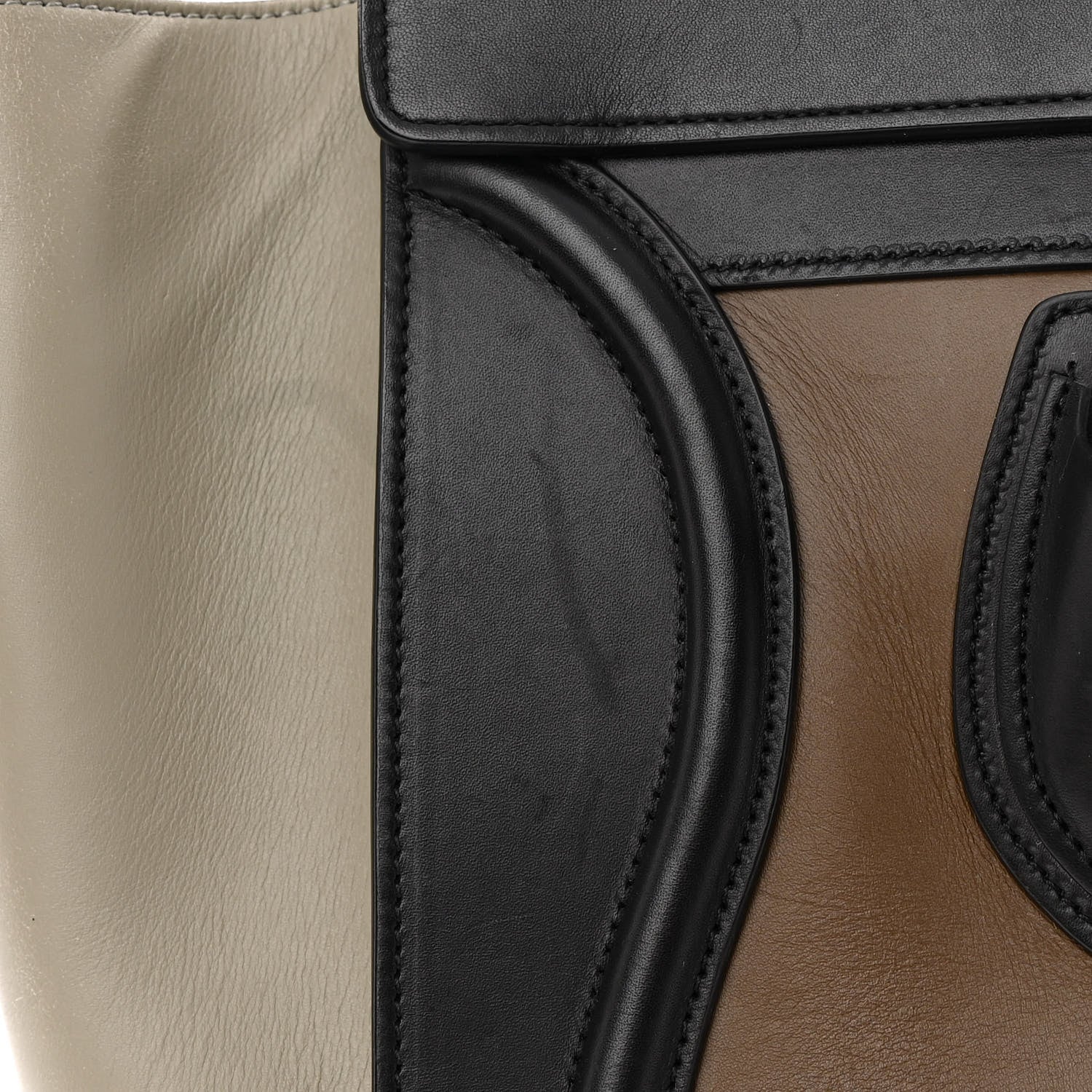 Celine Satin Calfskin Tri-Color Luggage Multicolor 26 of 28