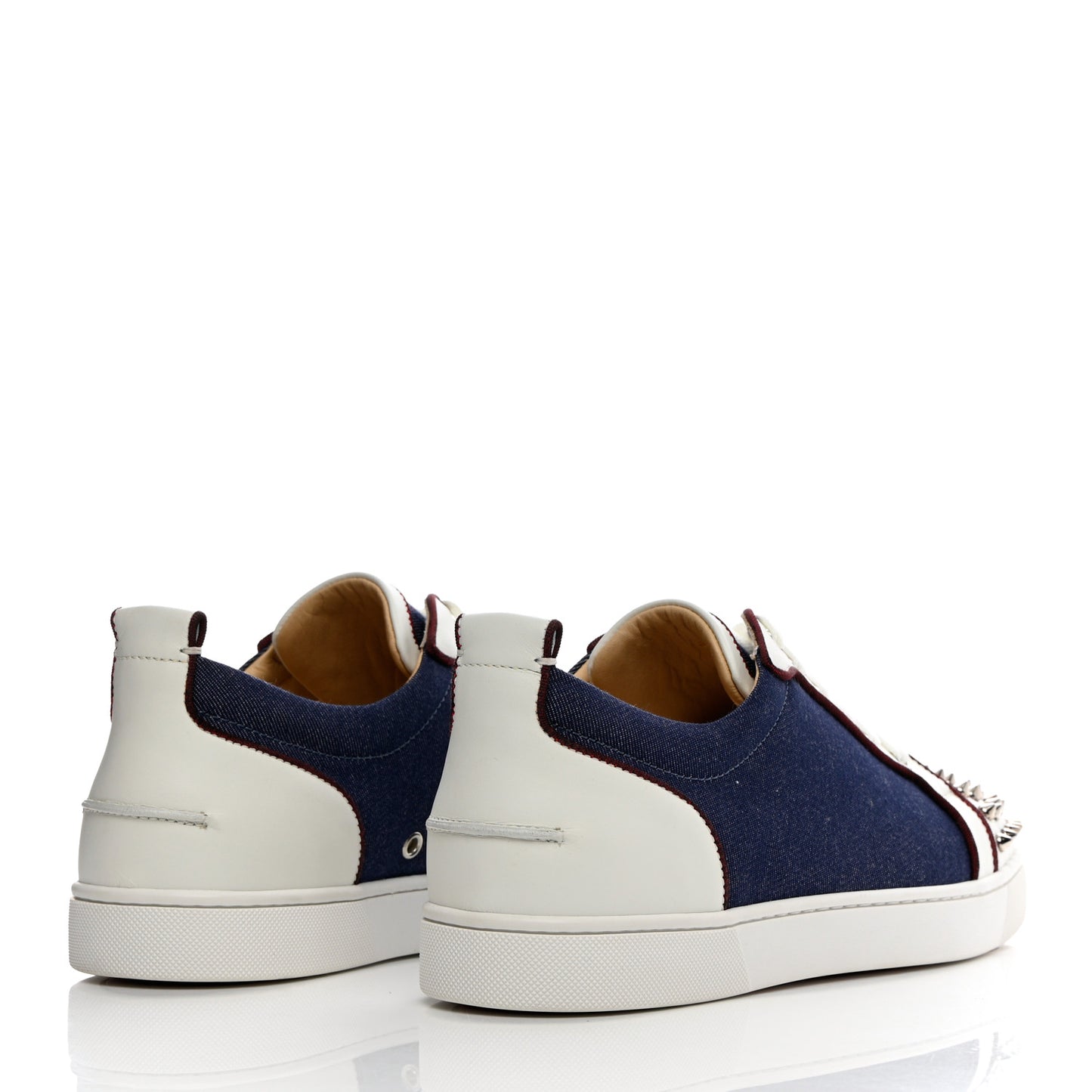 Denim Mens Louis Junior Spikes Flat Sneakers 44 Version Blue