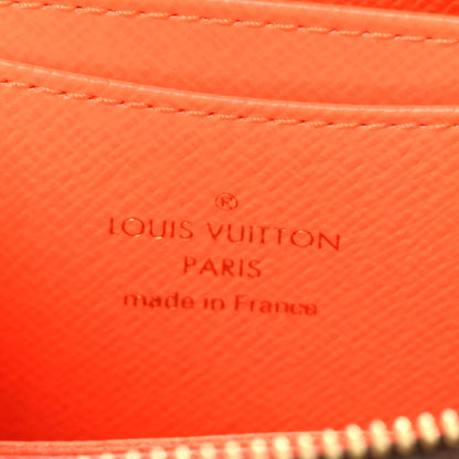 Louis Vuitton Monogram Graffiti Zippy Coin Purse Wallet Orange 6 of 7