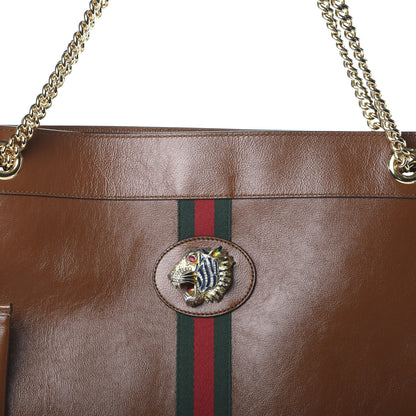 Gucci Calfskin Large Rajah Chain Tote Cuir 7 of 9