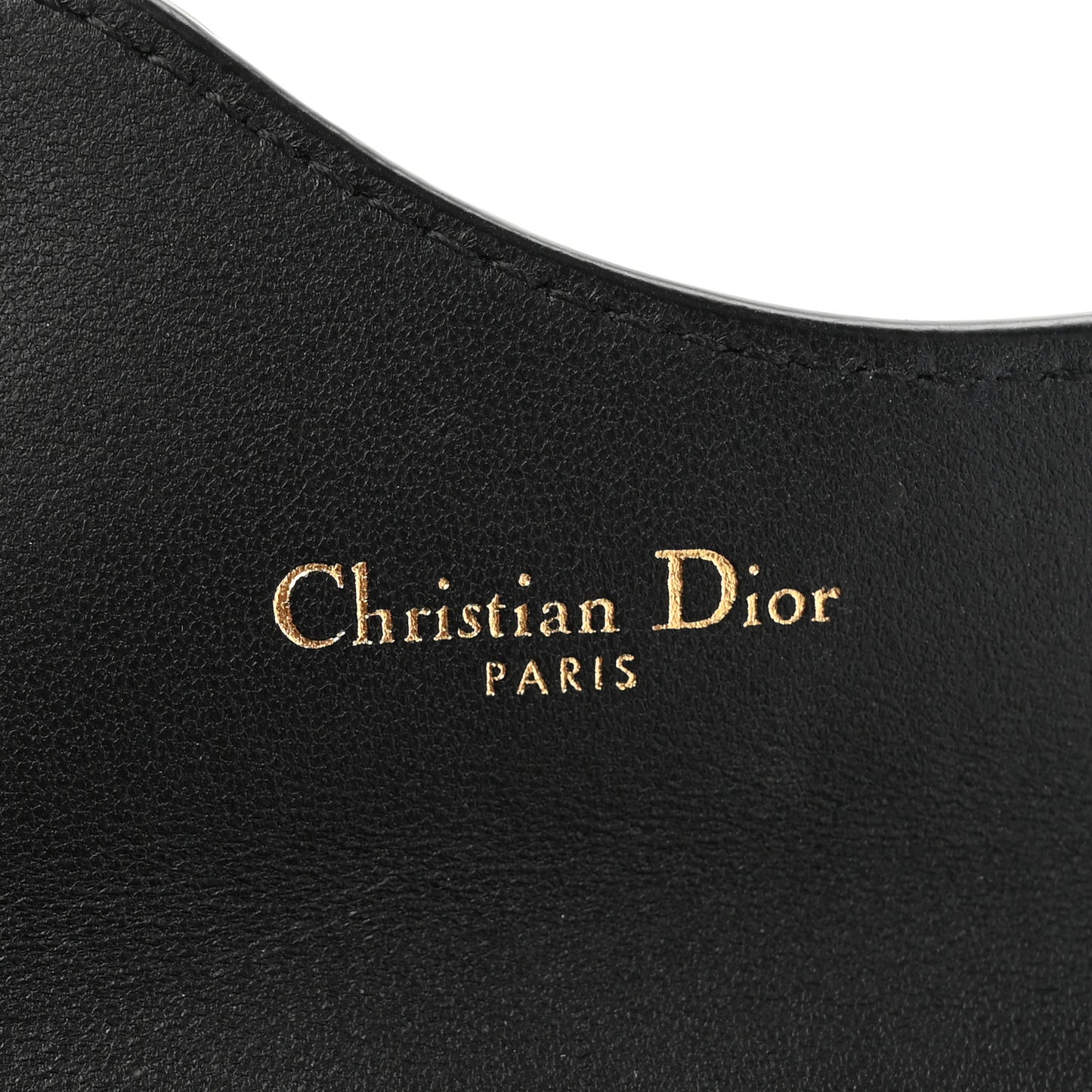 Goatskin Saddle Card Holder Black
