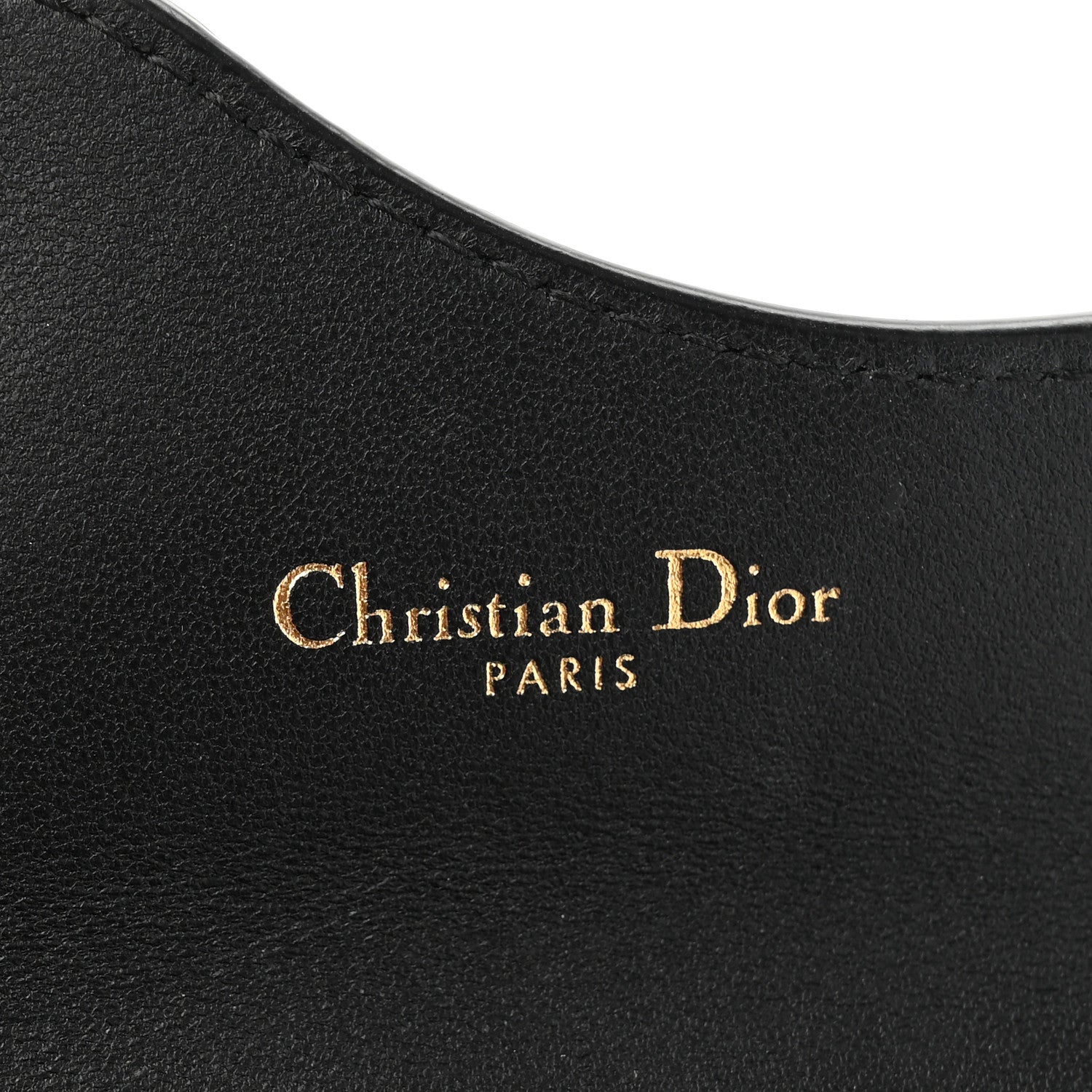 Christian Dior Goatskin Saddle Card Holder Black 7 of 7