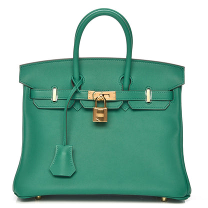 Hermes Swift Birkin 25 Vert Vertigo 1 of 32