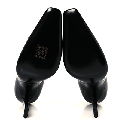 Saint Laurent Vernice Grupy Silvana 110mm Pumps 38 Oro Antico Black 6 of 10