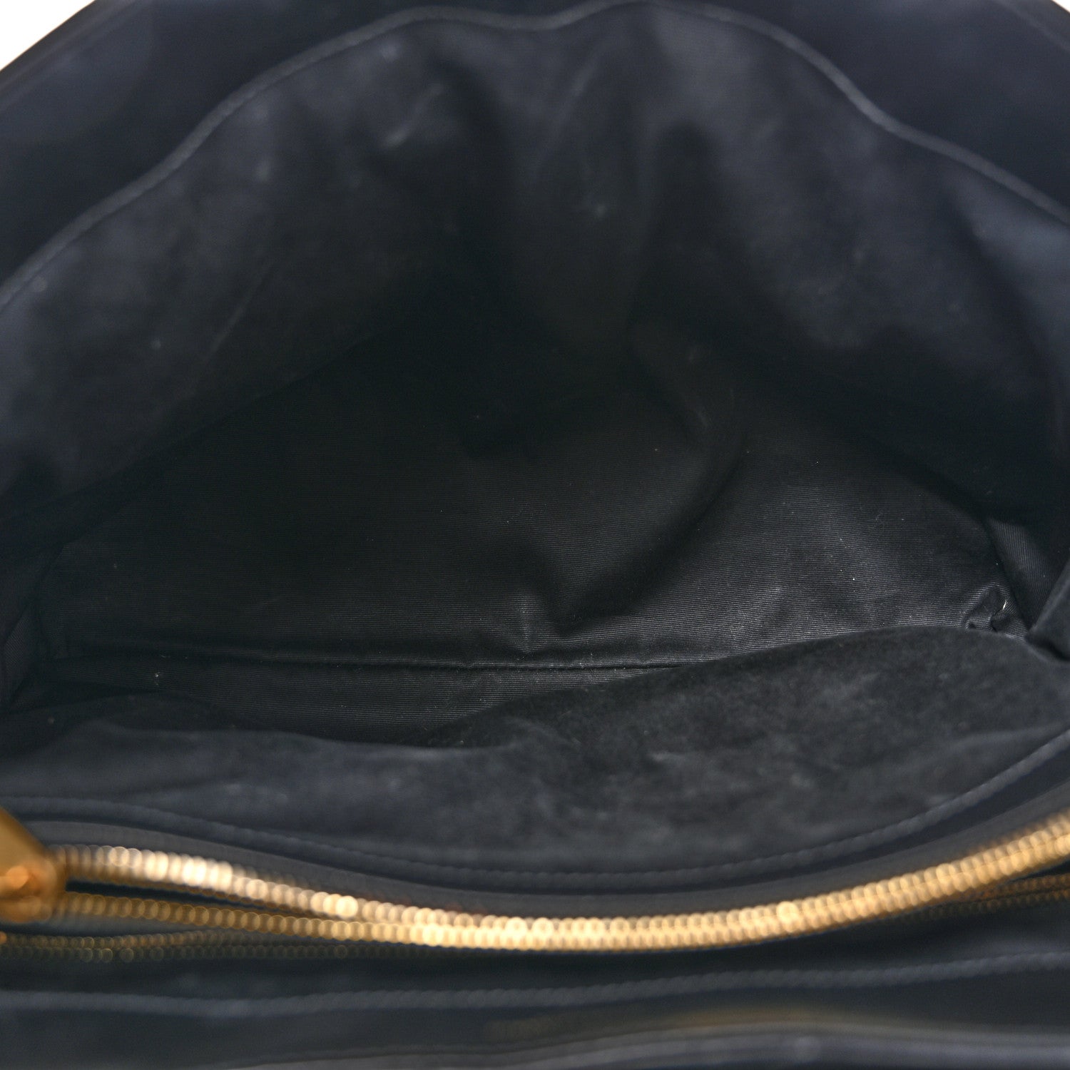 Saint Laurent Calfskin Y Quilted Monogram Large Loulou Chain Satchel Black 5 of 14