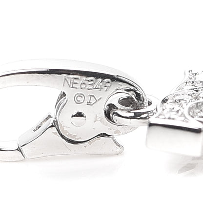 Cartier 18K White Gold Diamond Logo Charm 4 of 4