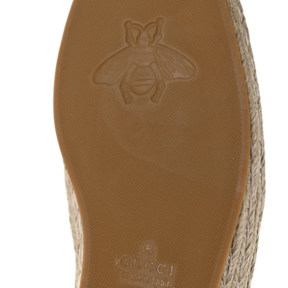 Gucci Jacquard Mini GG Monogram Mens Horsebit Espadrilles 8.5 London Blue Black 12 of 13
