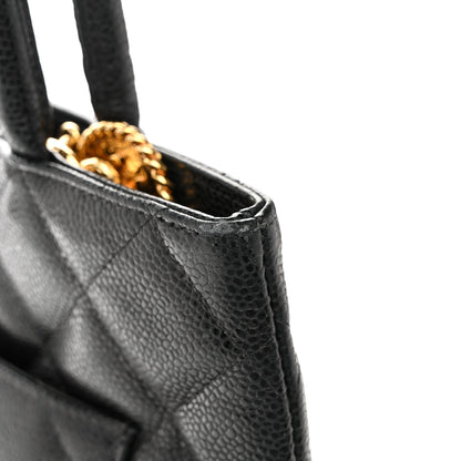 Chanel Caviar Quilted Medallion Tote Black 11 of 16