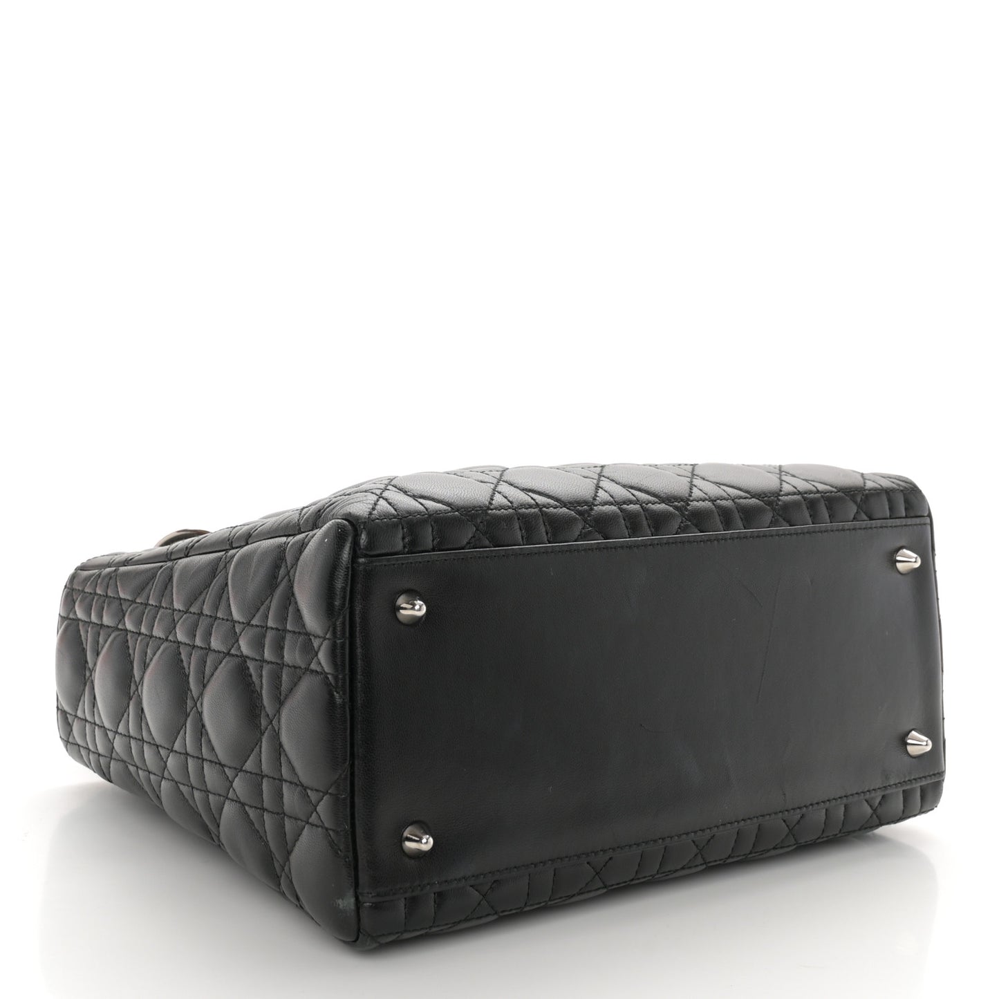 Lambskin Cannage Medium Lady Dior Black