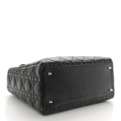 Christian Dior Lambskin Cannage Medium Lady Dior Black 4 of 11