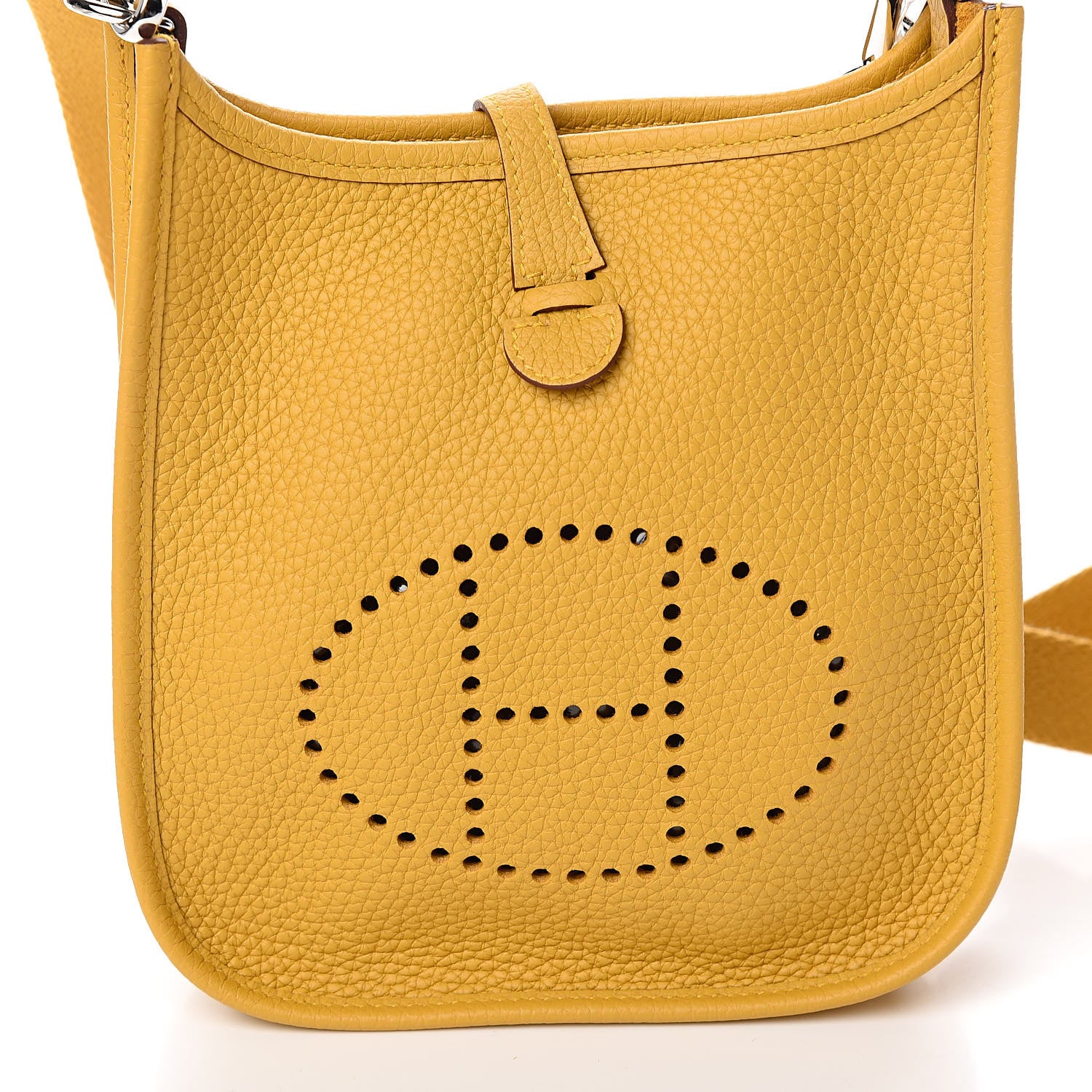 Hermes Taurillon Clemence Evelyne TPM Jaune Ambre 10 of 10