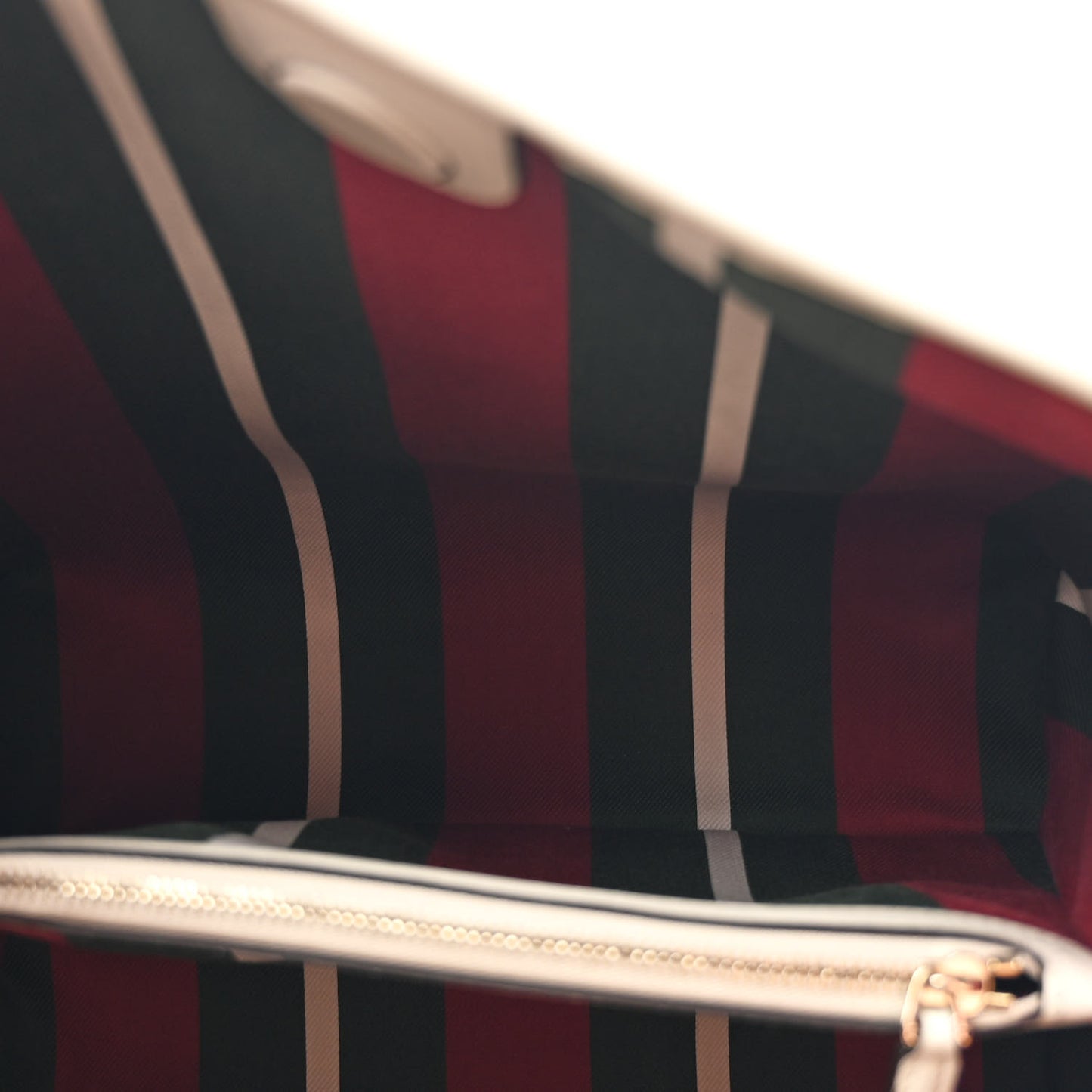 GG Supreme Monogram Medium Emblem Bucket Bag Beige Mystic White