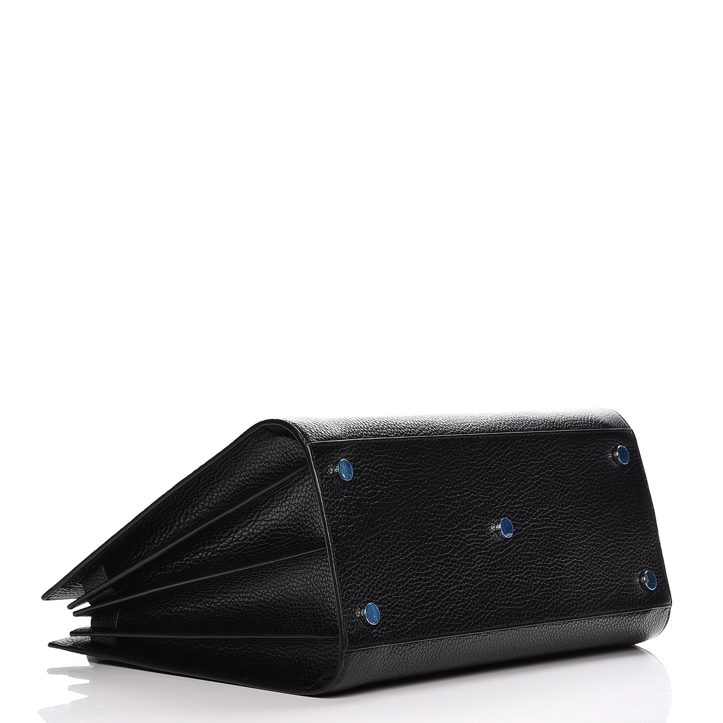 Grained Calfskin Large Sac De Jour Black