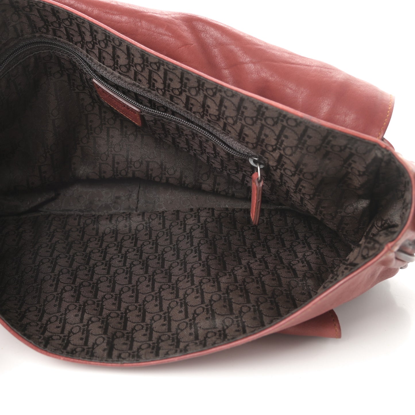 Calfskin Medium Gaucho Double Saddle Red