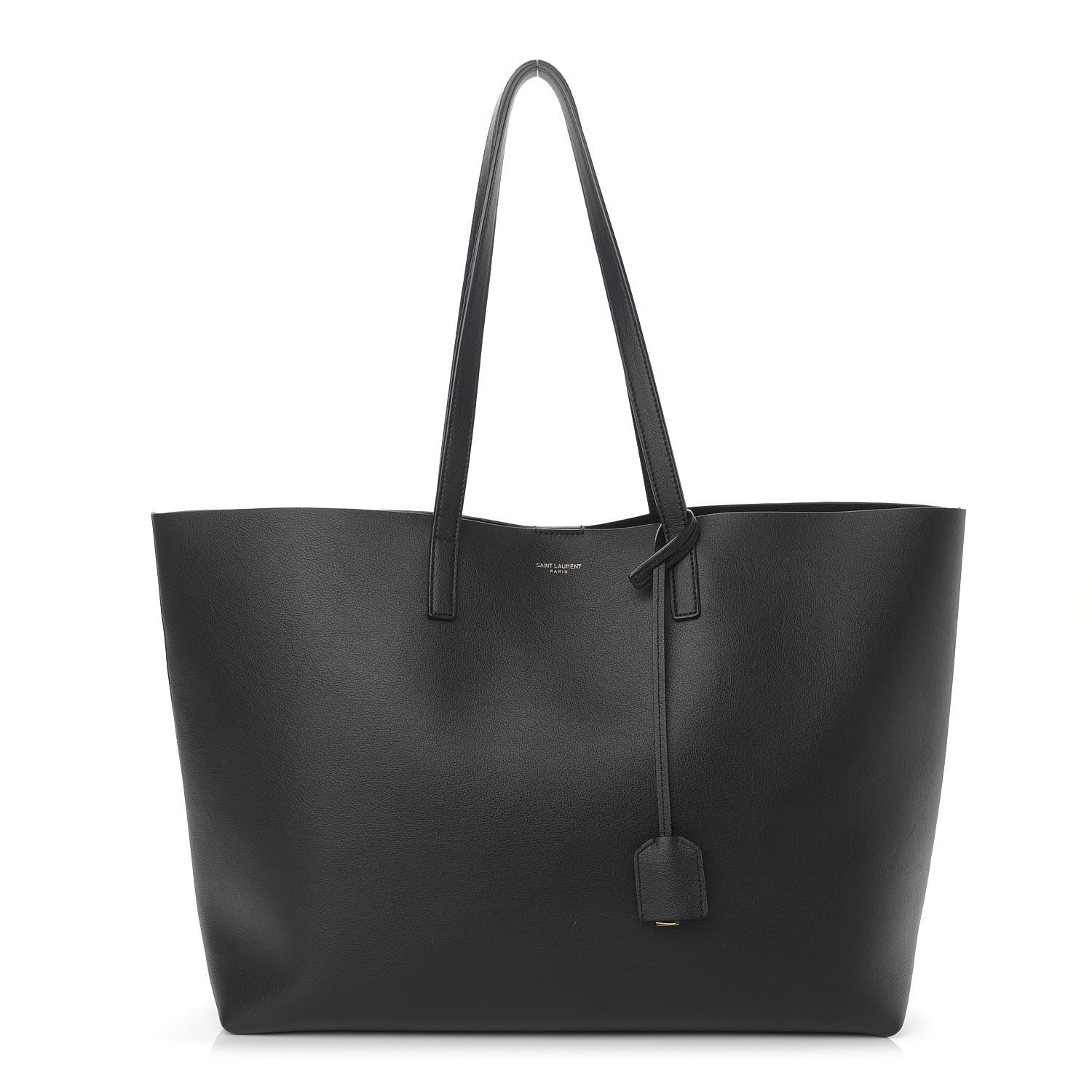 Saint Laurent Calfskin Large Shopping Tote Black 3 of 15