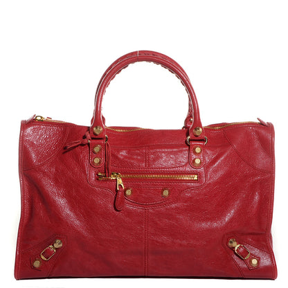 Balenciaga Agneau Giant 12 Gold Hardware Work Rouge Cardinal 1 of 11
