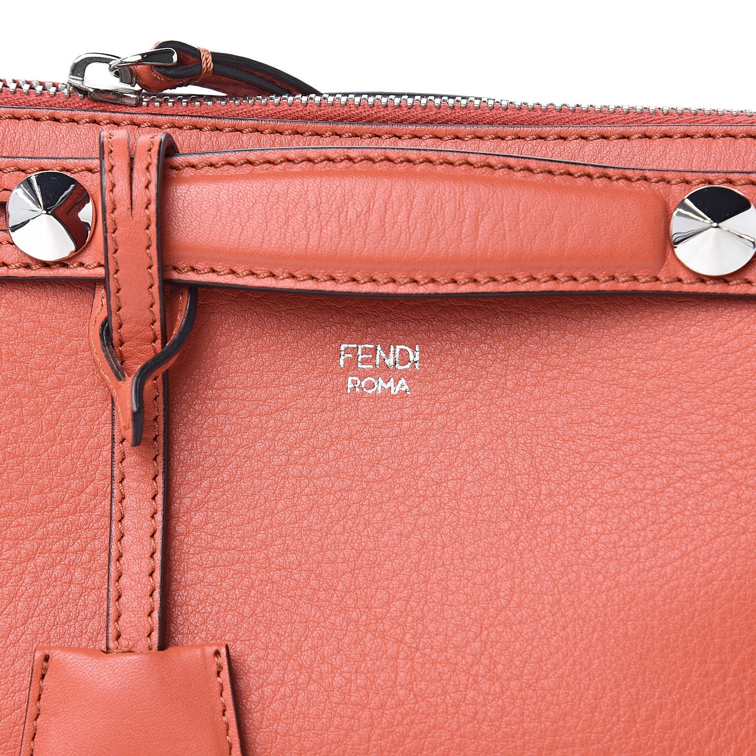 Fendi Vitello Dolce Mini By The Way Boston Bag Papavero 8 of 11