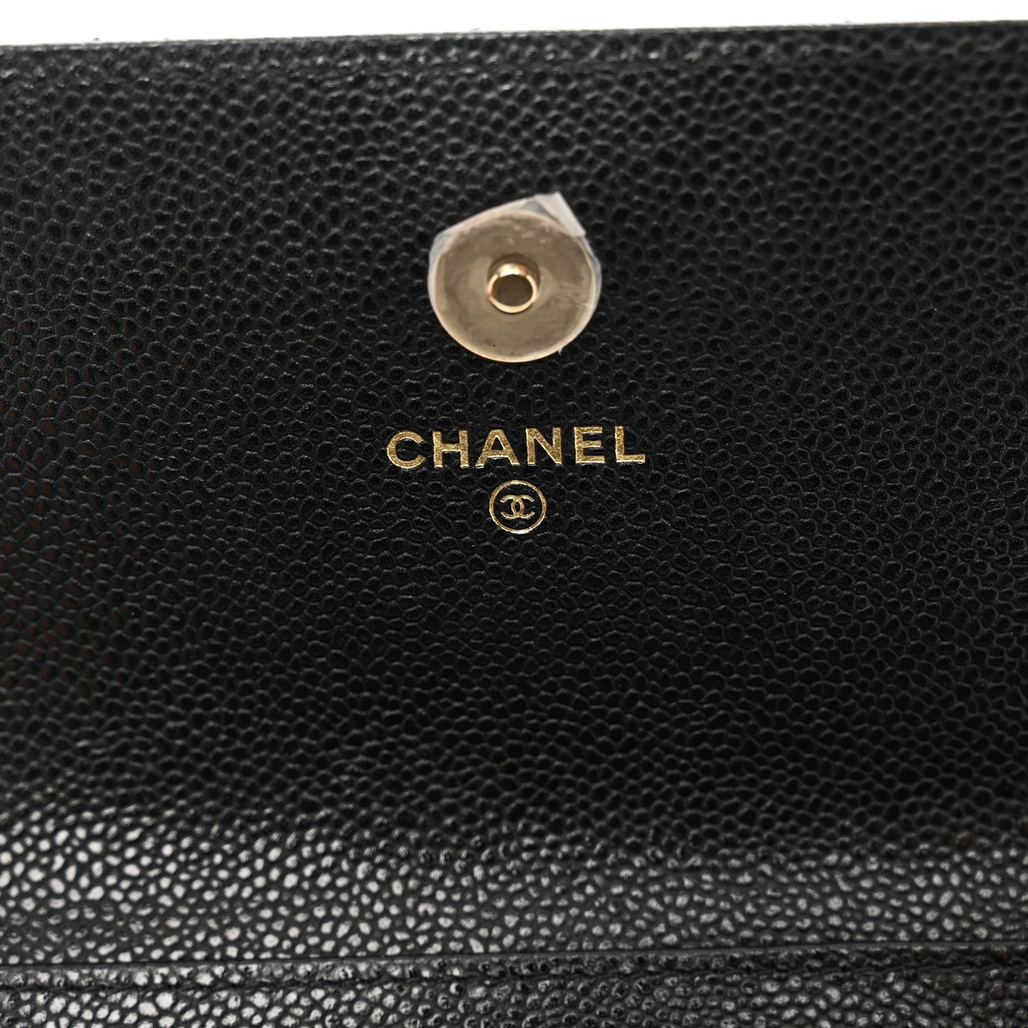 Caviar Quilted Business Affinity Clutch With Chain Black