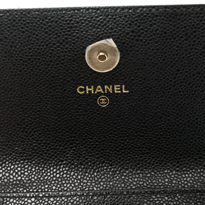 Chanel Caviar Quilted Business Affinity Clutch With Chain Black 7 of 11