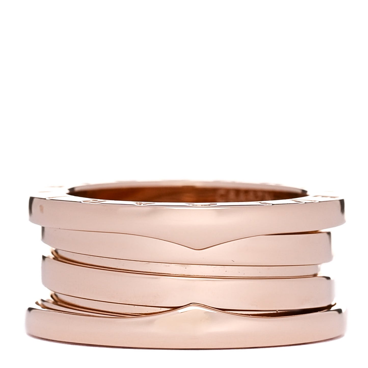 18K Rose Gold B.Zero1 Three-Band Ring 50 5.25