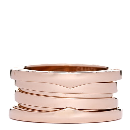 Bulgari 18K Rose Gold B.Zero1 Three-Band Ring 50 5.25 3 of 5