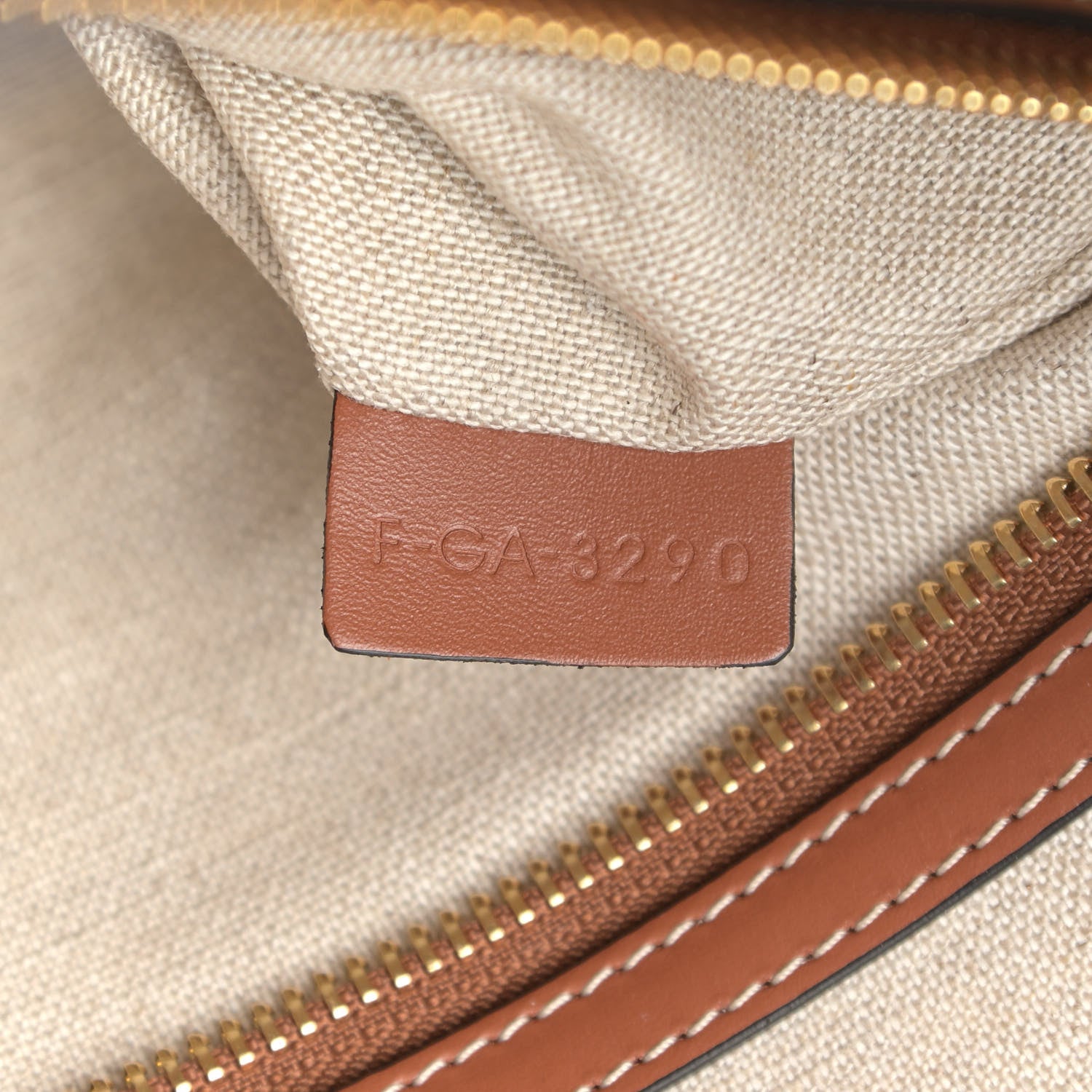 Celine Canvas Calfskin Horizontal Cabas Navy Tan 6 of 10