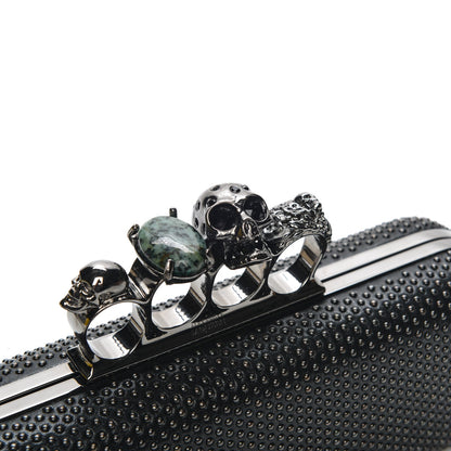 Alexander McQueen Studded Knucklebox Clutch Black 9 of 9