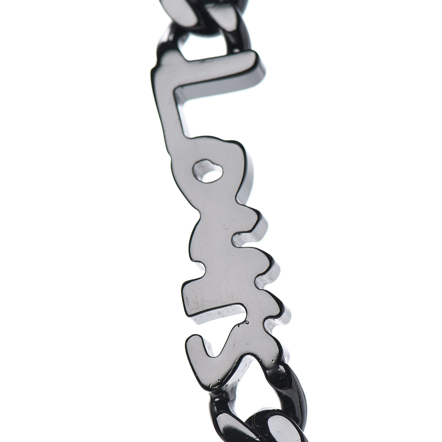 Louis Vuitton Graffiti Necklace Black 4 of 6