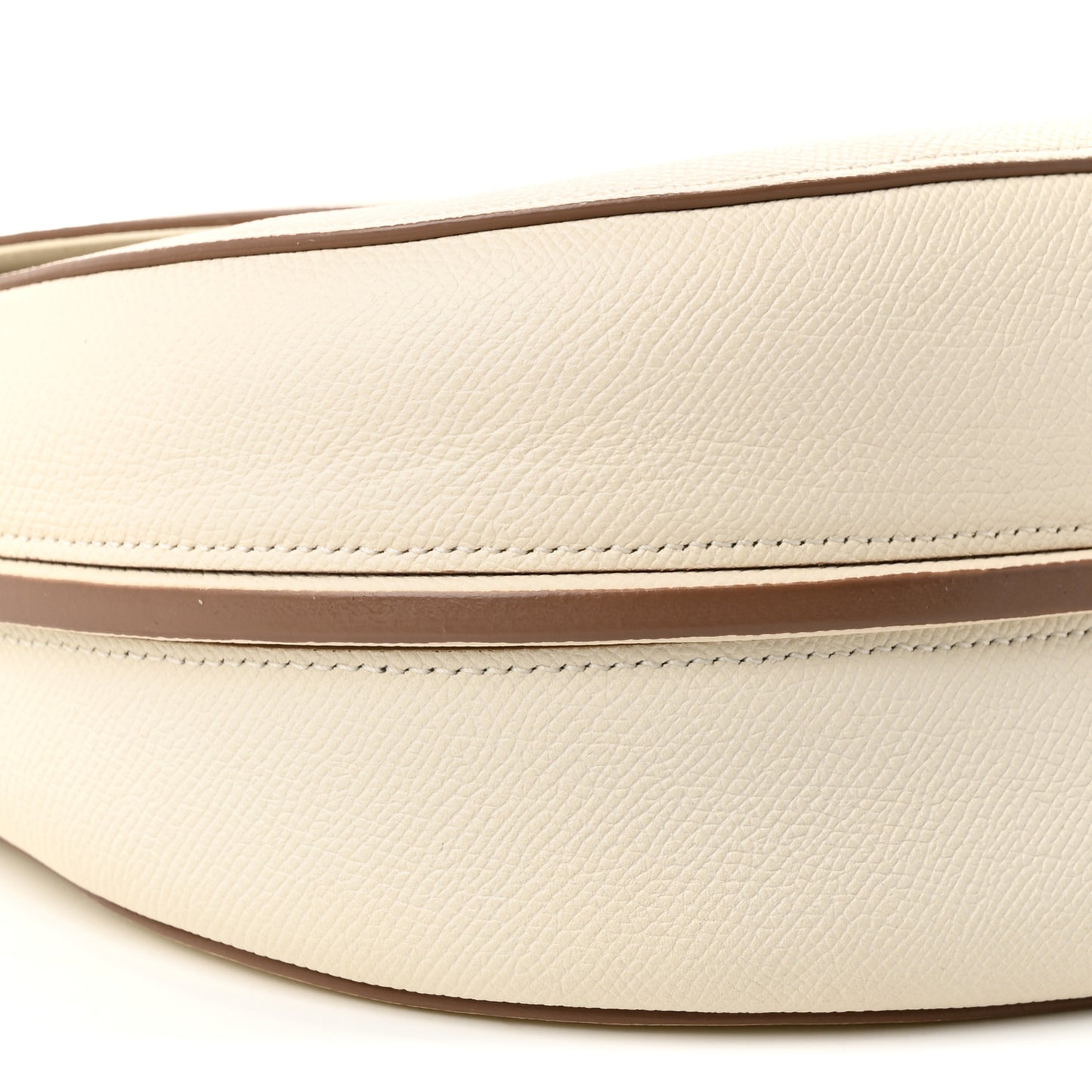 Grained Calfskin Small Trotteur White