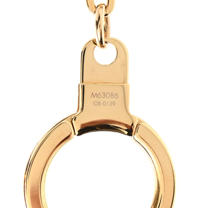 Louis Vuitton Brass Monogram Blooming Flowers Bag Charm Key Holder Rose Ballerine 5 of 5