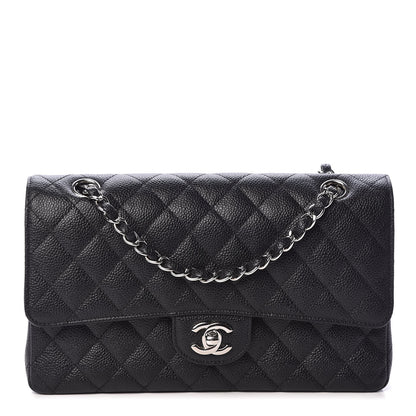 Chanel Caviar Quilted Medium Double Flap Black 1 of 12