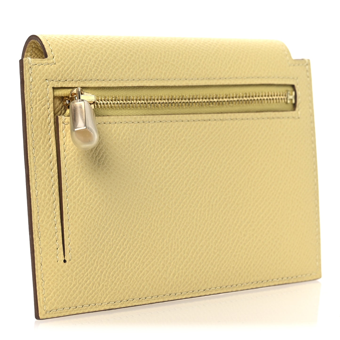 Epsom Kelly Pocket Compact Wallet Jaune Poussin