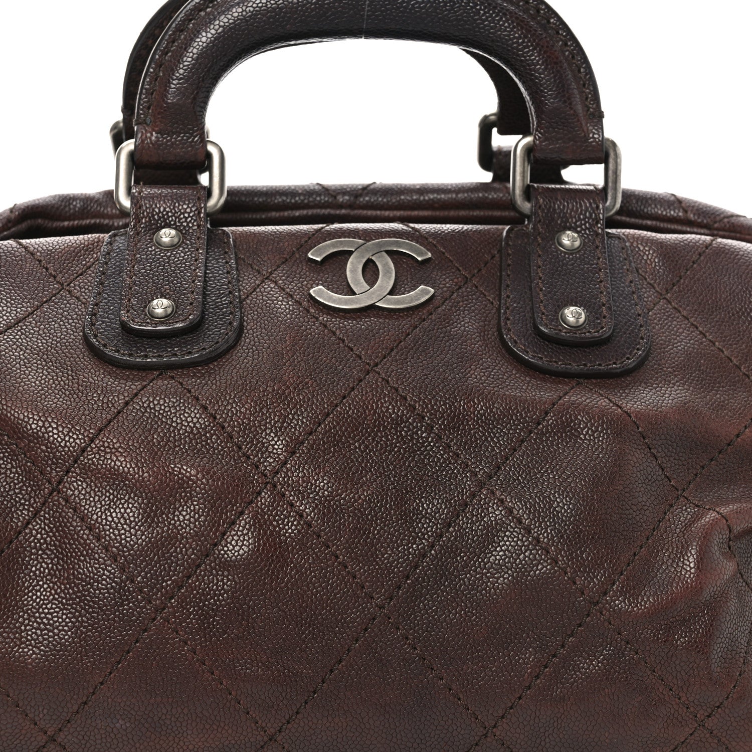 Chanel Caviar Large Outdoor Ligne Doctor Bag Brown 8 of 10