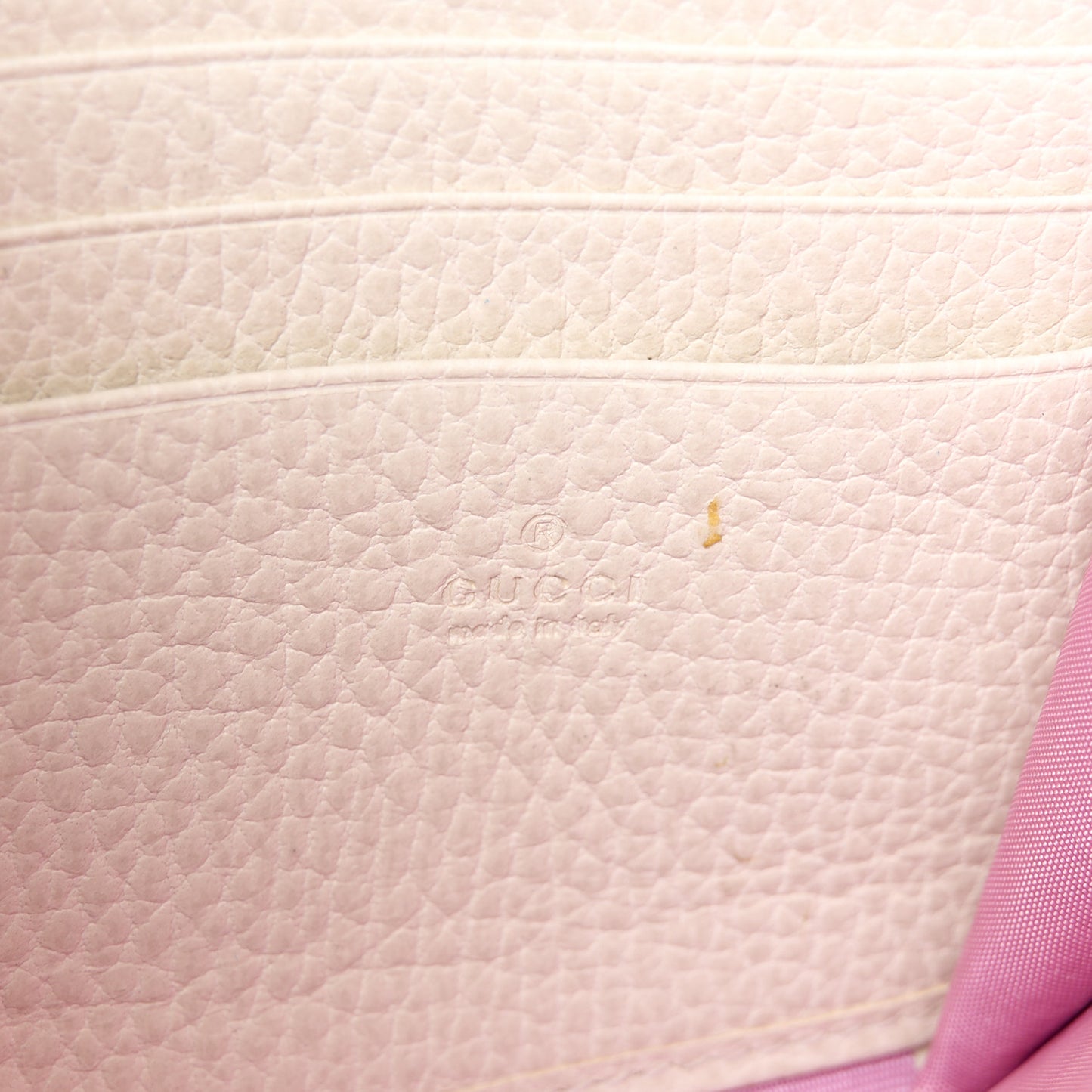 Dollar Calfskin Mini Dionysus Chain Wallet Mystic White