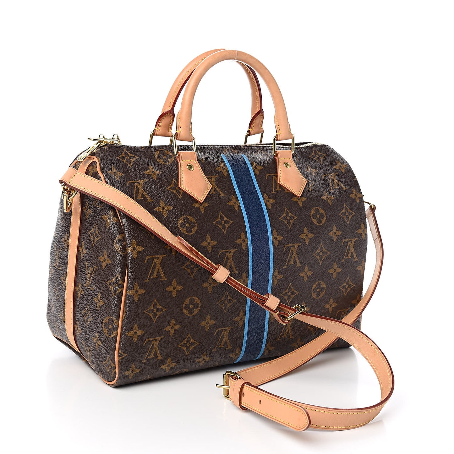 Monogram My LV Heritage Speedy Bandouliere 30 Marine Blue Clair