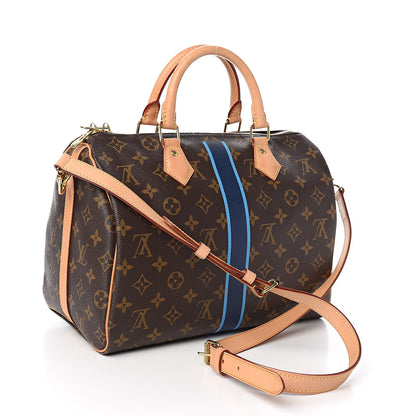 Louis Vuitton Monogram My LV Heritage Speedy Bandouliere 30 Marine Blue Clair 3 of 14