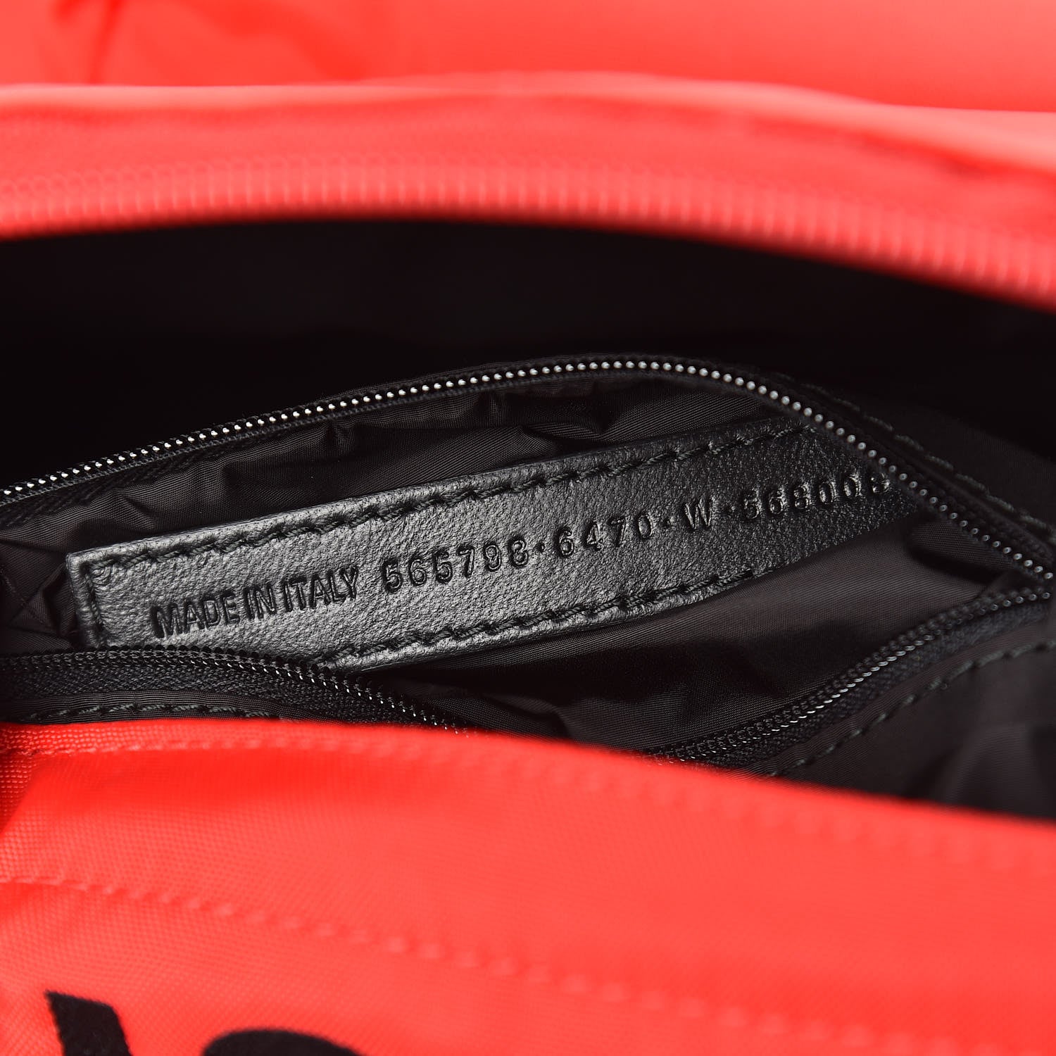 Balenciaga Sport Nylon Logo Embroidered S Wheel Backpack Bright Red Black 7 of 10