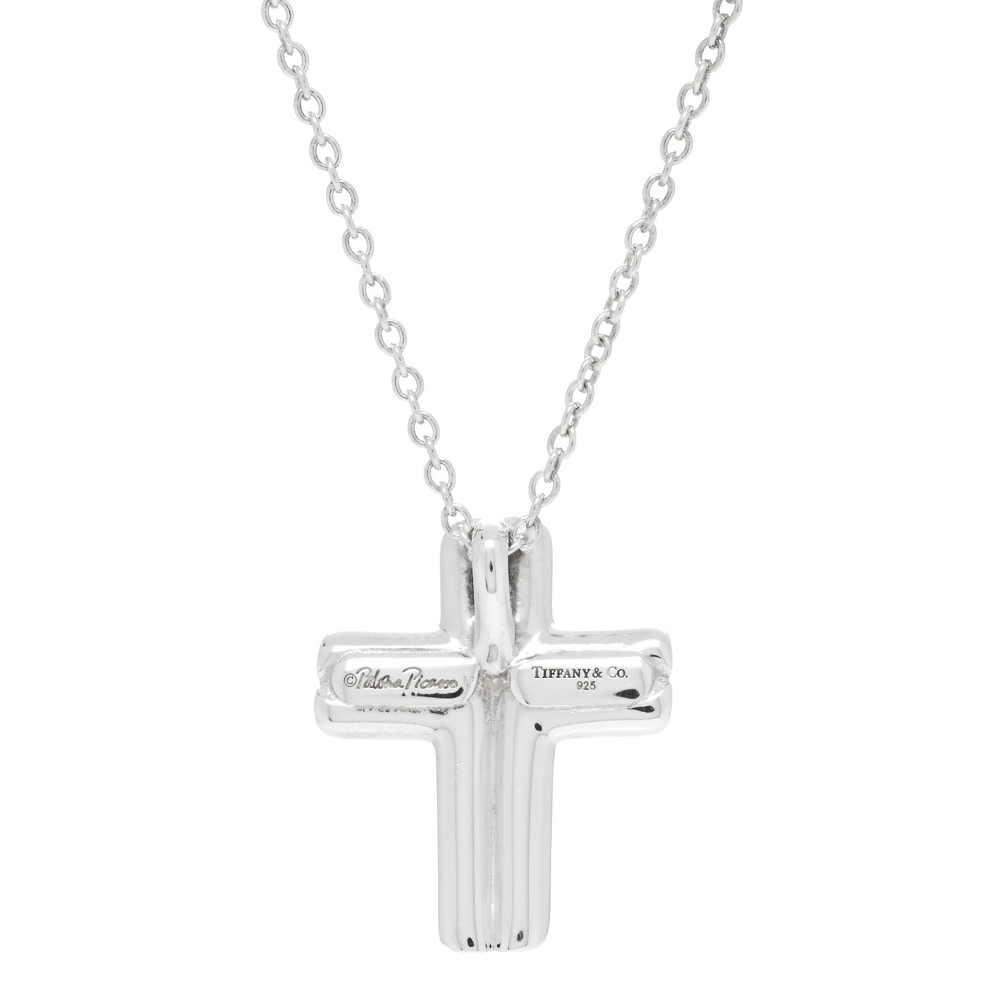 Sterling Silver Paloma Picasso Tenderness Cross Pendant Necklace