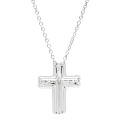 Tiffany Sterling Silver Paloma Picasso Tenderness Cross Pendant Necklace 4 of 4
